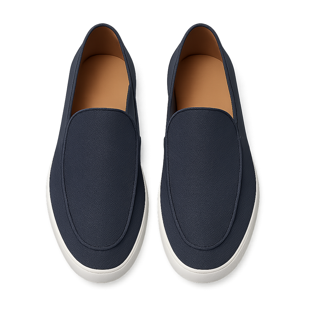 Canvas Yacht Loafers - Mazzenor Shoes