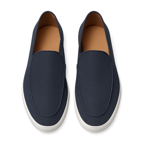 Canvas Yacht Loafers - Mazzenor Shoes