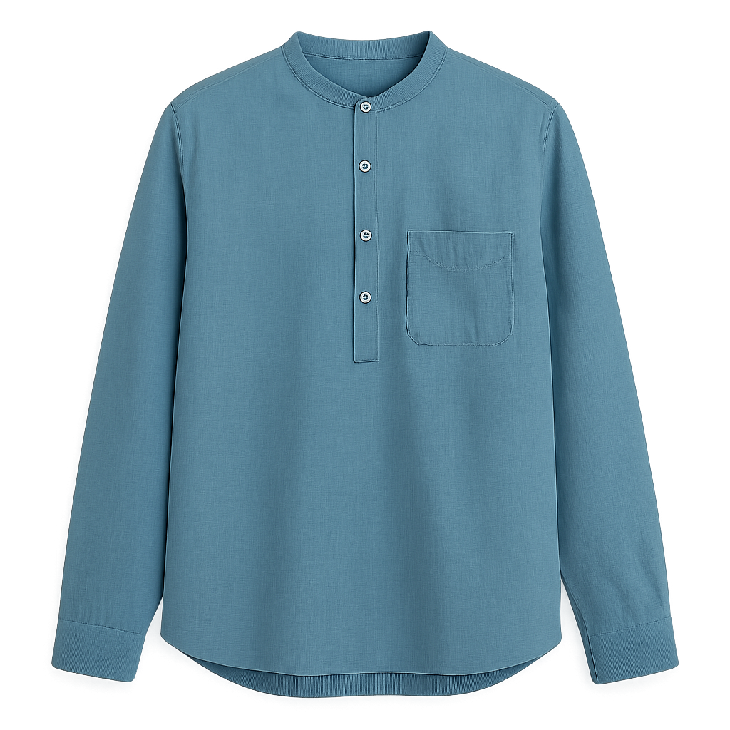 Cotton Chambray Pullover - Mazzenor Shirts