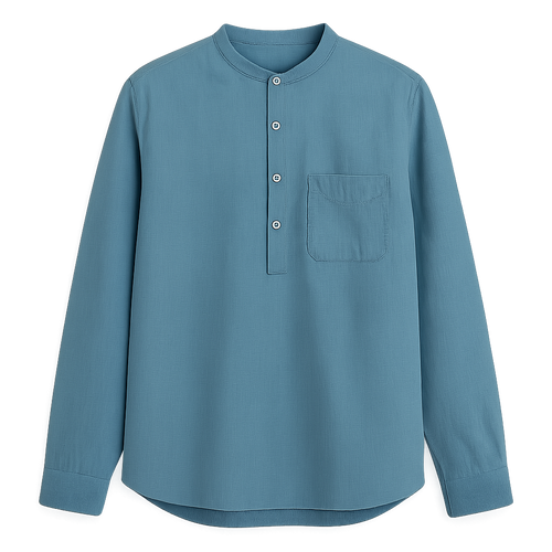 Cotton Chambray Pullover - Mazzenor Shirts