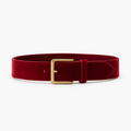 Crimson Velvet Belt - Mazzenor Belts