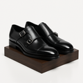 Leather Monk Straps - Mazzenor Shoes