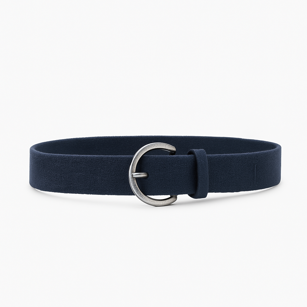 Navy Linen Belt - Mazzenor Belts