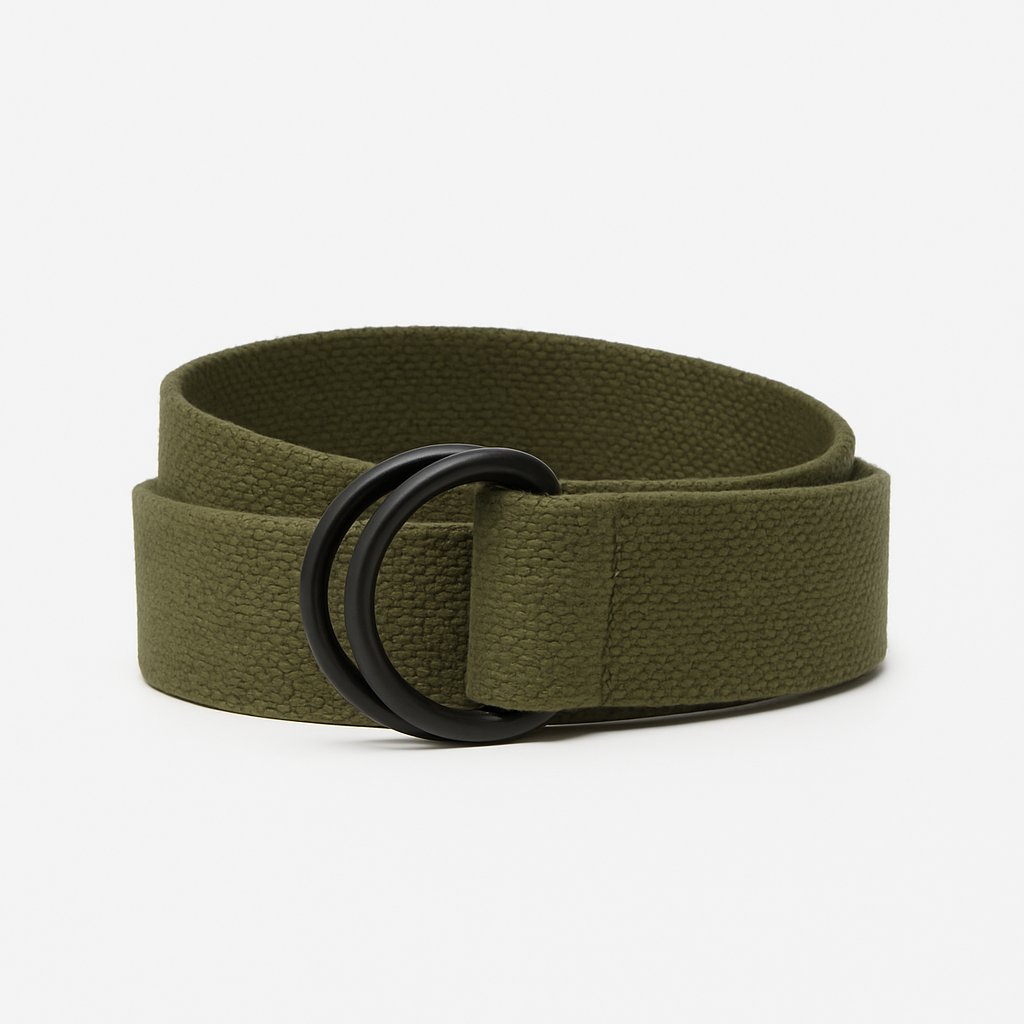 Olive Canvas Belt - Mazzenor Belts