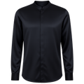 Silk Mandarin Collar Shirt - Mazzenor Shirts