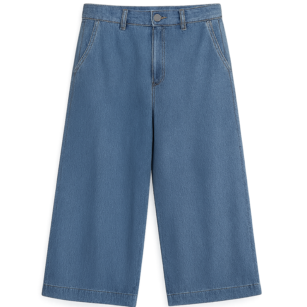 Stonewashed Culottes - Mazzenor Pants